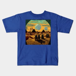 Starry Night in Mos Eisley Tatooine Kids T-Shirt